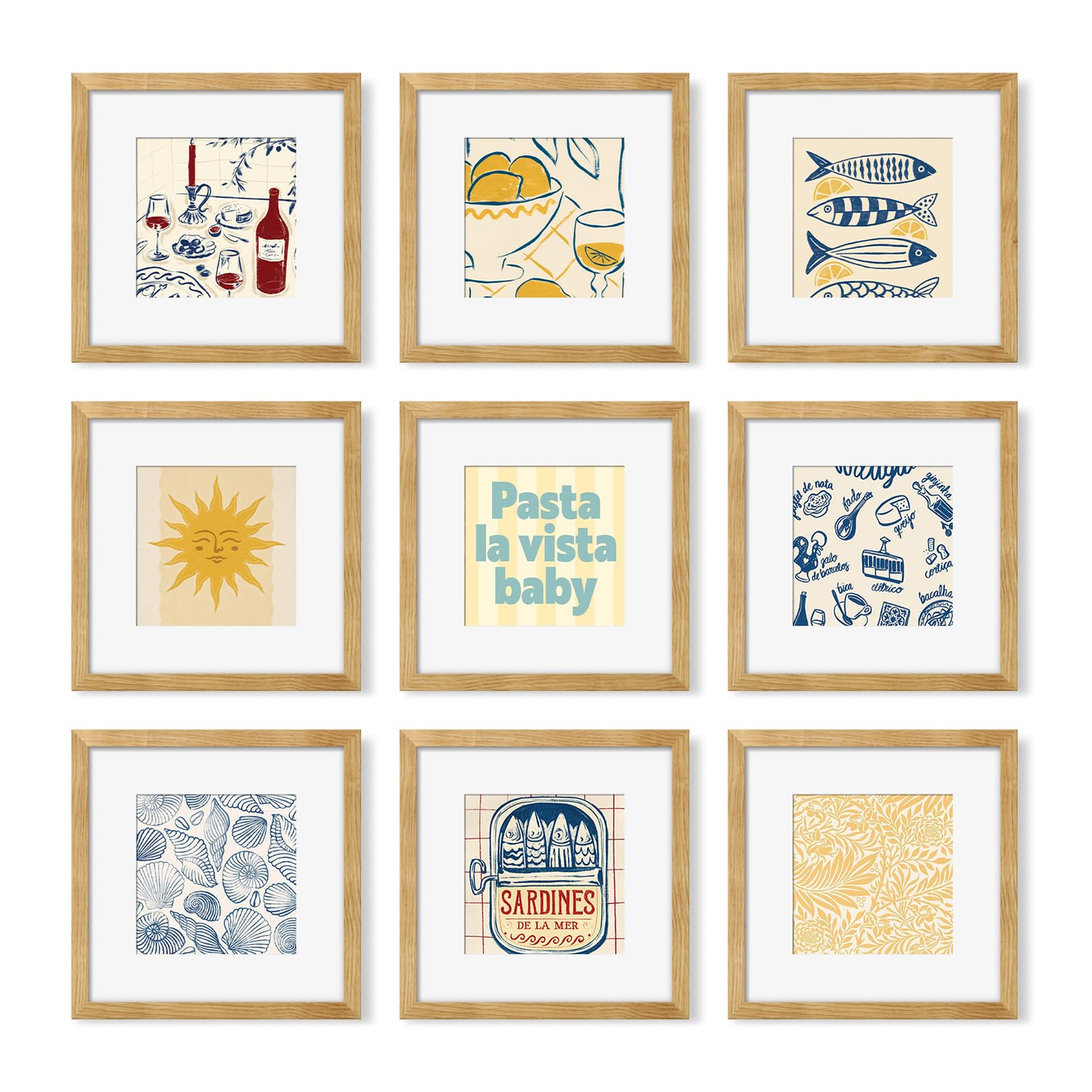 Gomez Grocery Wallart Photo Frame Mat Set 12-frame