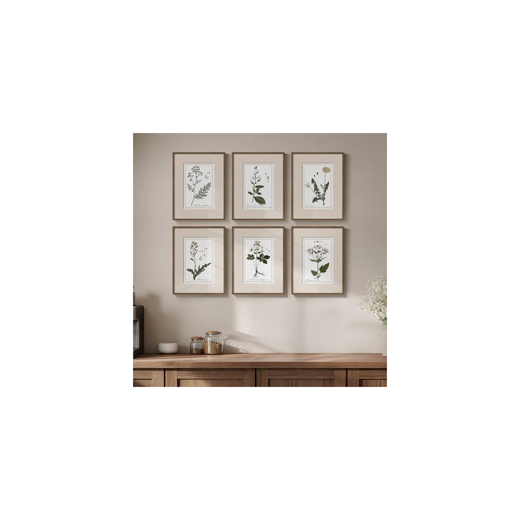 Gomez Grocery Wallart Assorted Framed Prints Natural