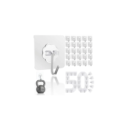 Gomez Grocery Wallart Clear Wall Hooks Sage