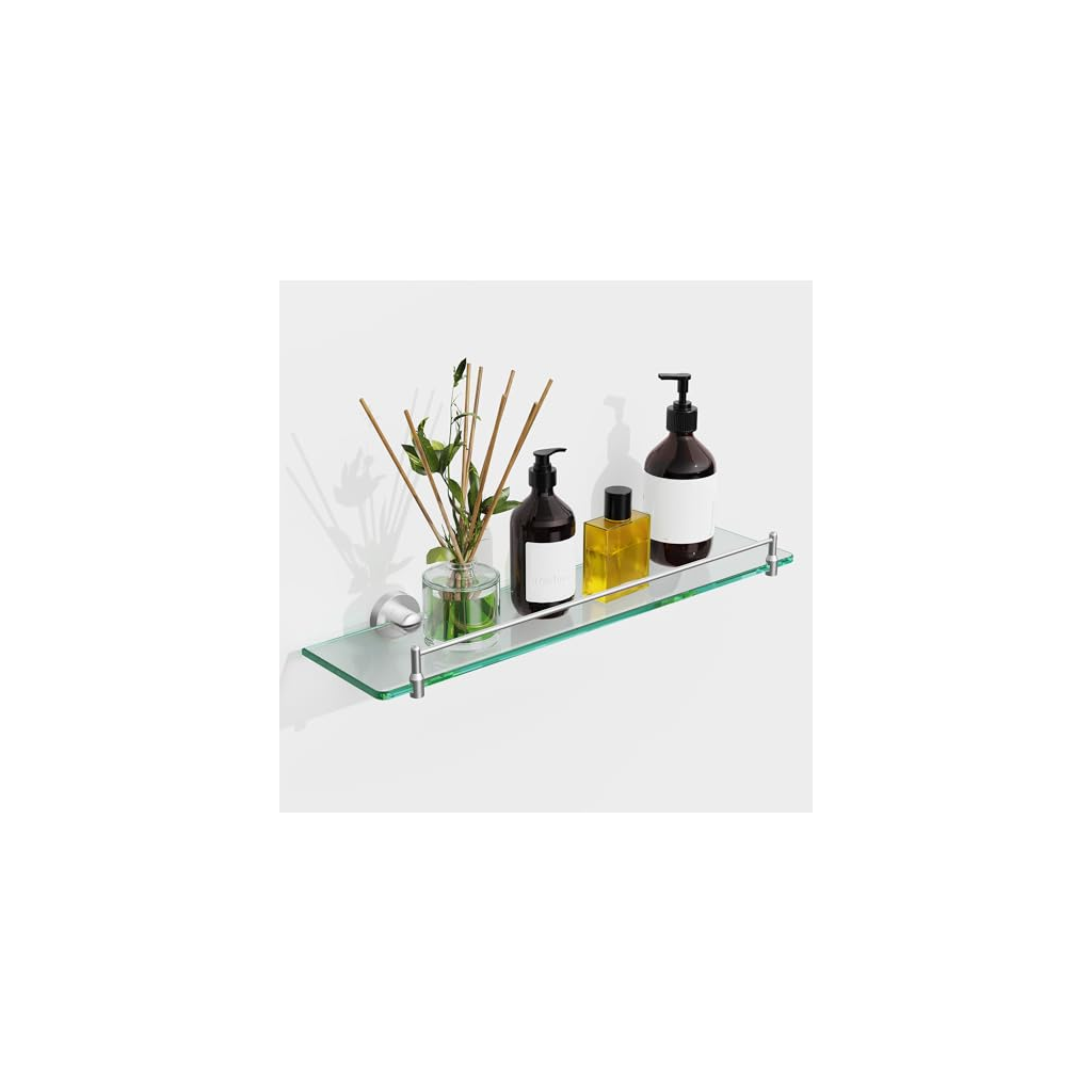 Gomez Grocery Wallart Matte Floating Shelf Clear