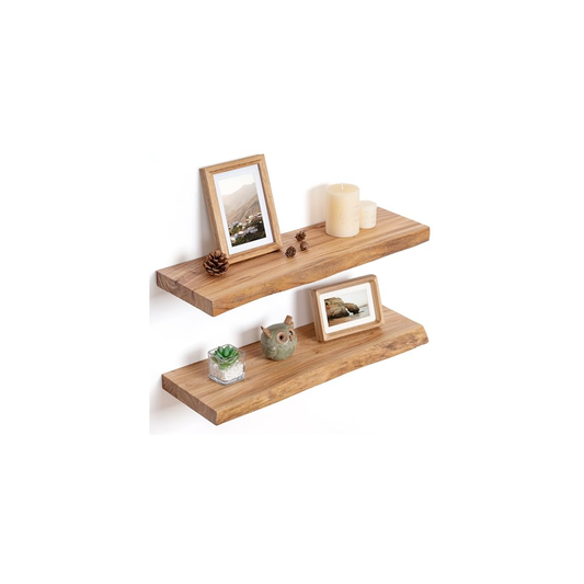Gomez Grocery Wallart Floating Shelf Natural