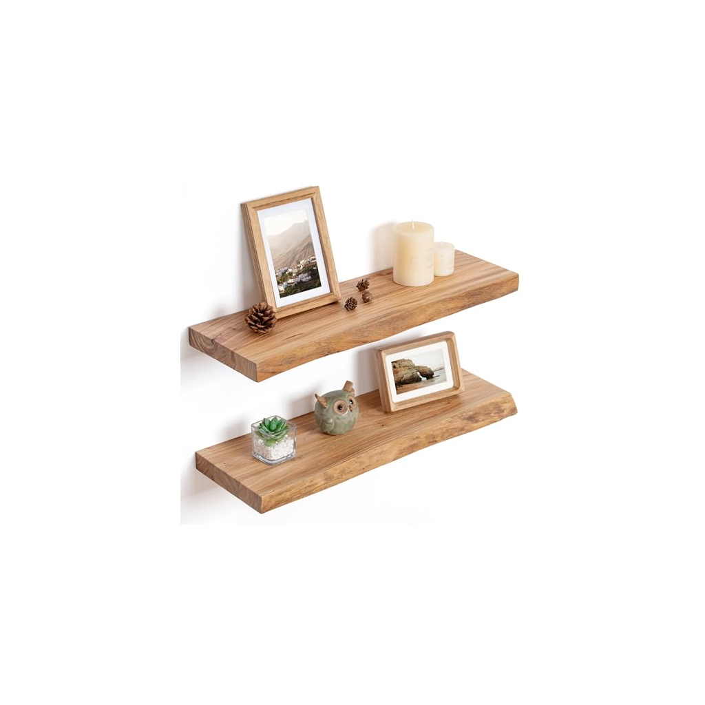 Gomez Grocery Wallart Travel Floating Shelf Natural